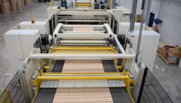 Corrugated board trim collection systems