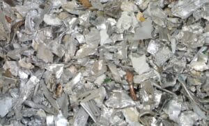 Metal recovered from fridge recycling process