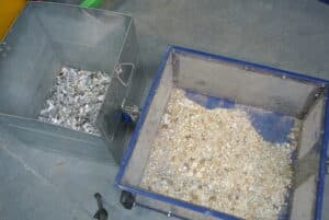 Fridge recycling metal and foam separation