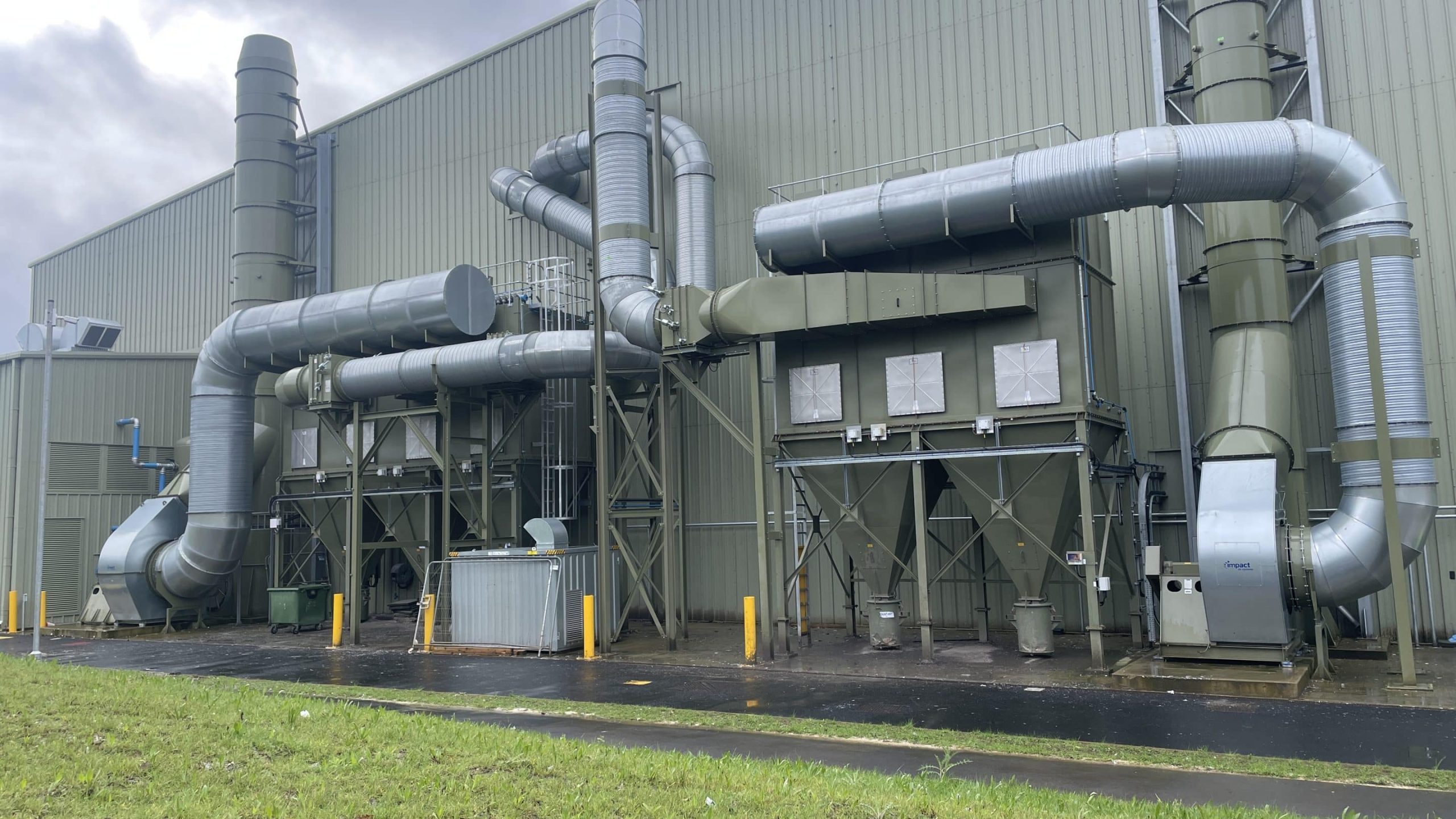 Dust Control Unit Stack Dust Control Systems | POPs Shredder Dust Control