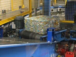 Aluminum Can Rejects Robotic Baling