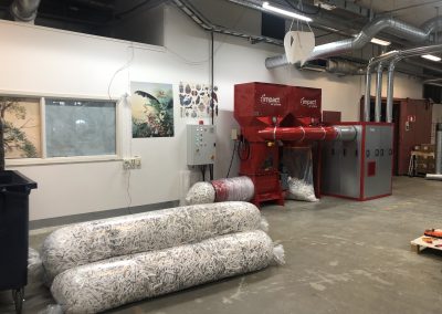 Wallpaper trim off-cut collection system - Sweden