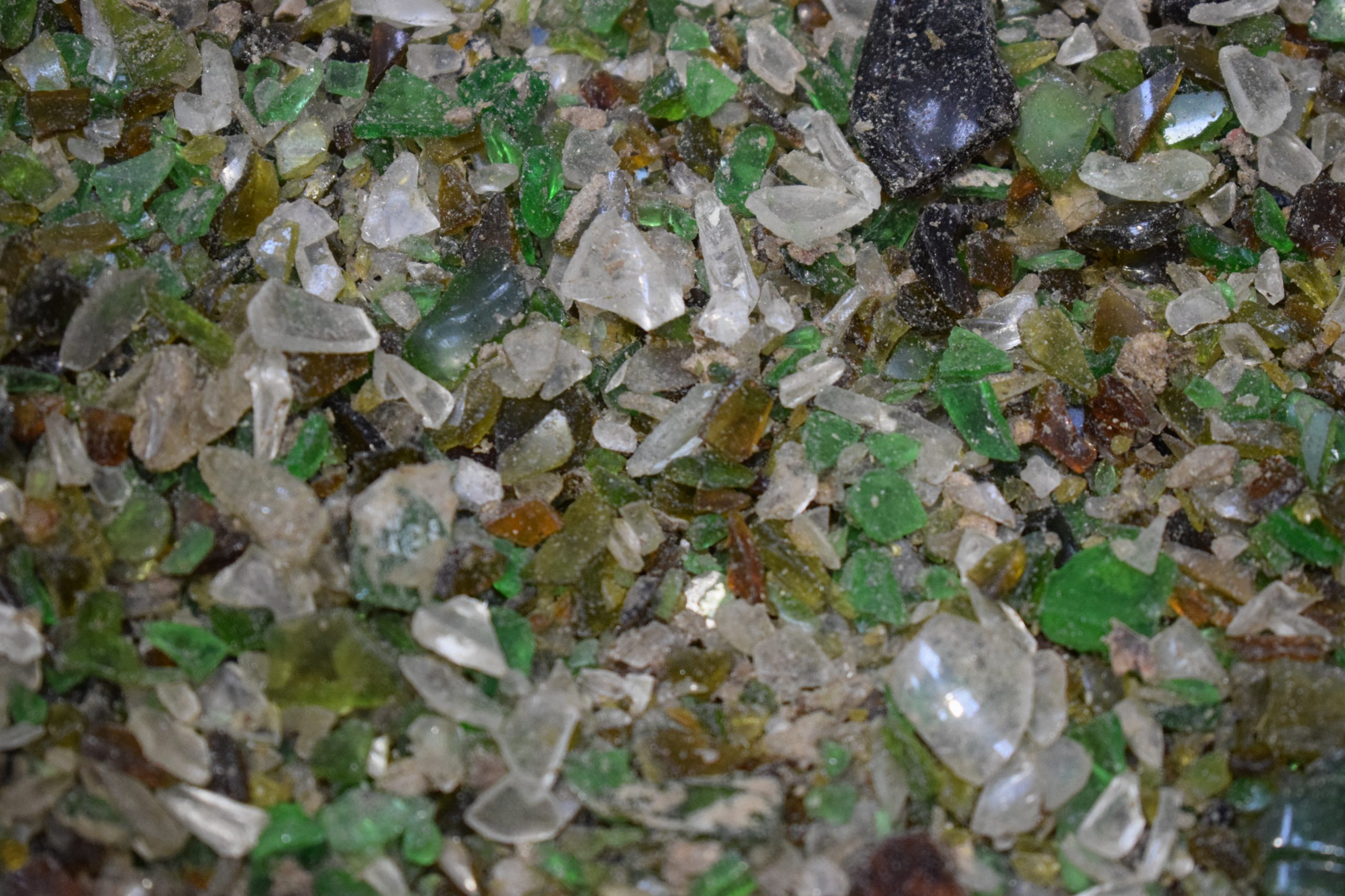 Glass recovered from Impact Zigzag Separator