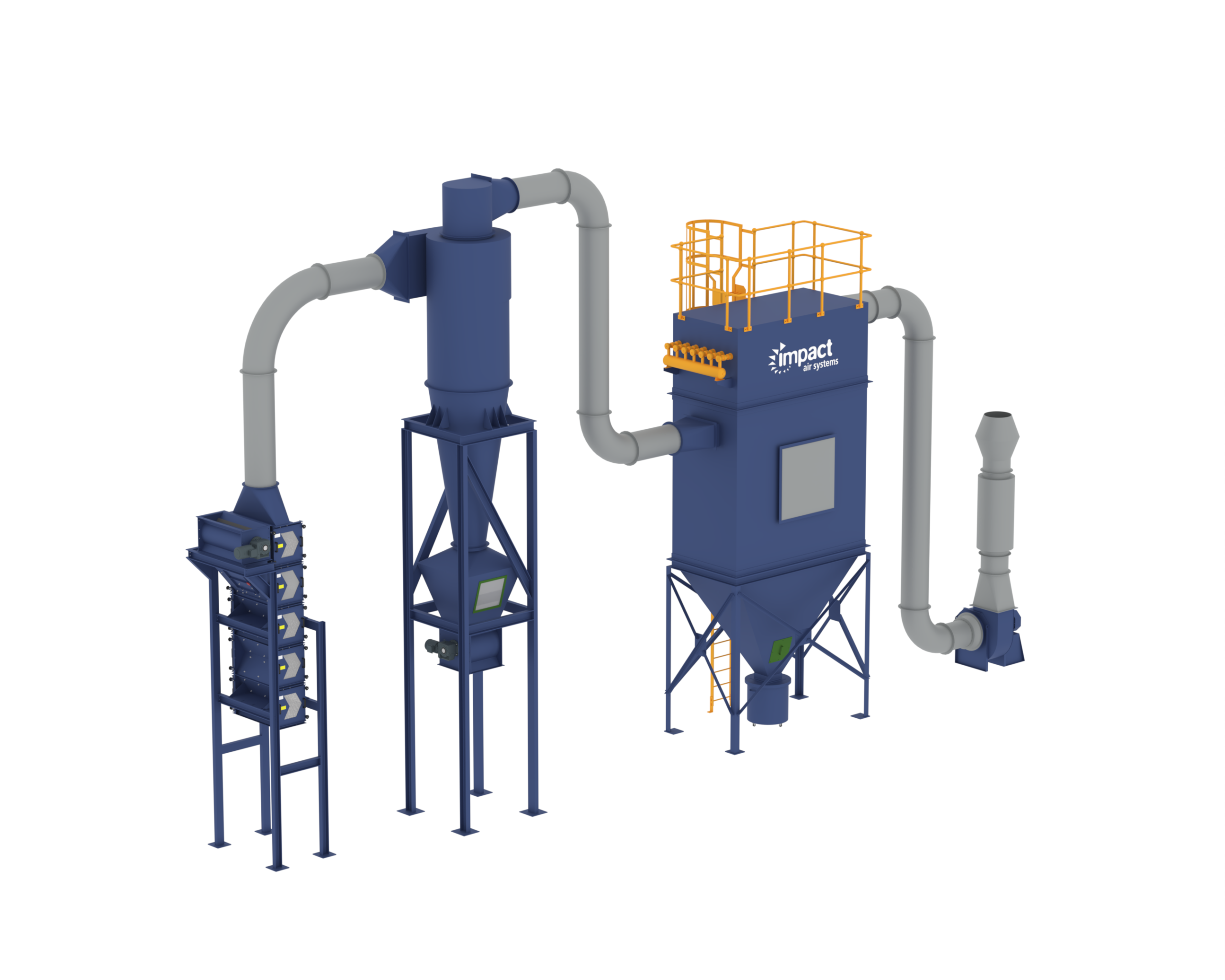 Zig-Zag Material Density Separation System
